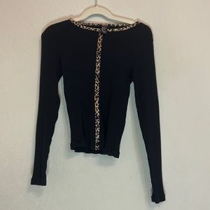 Forever 21 girls cheetah top